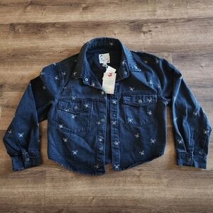 Stoosh Black Denim Butterfly Jacket